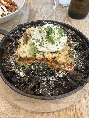 Fruit of Heirloom Lasagne (with added roasted mushrooms)  at Aunts et Uncles in Brooklyn