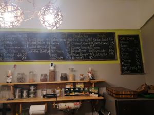 Menu (food and coffee) at Kakao Cafe in Dahab