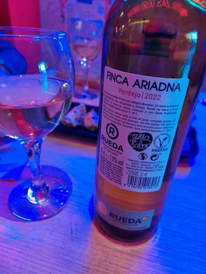 Vegan white wine at Ramen Shifu - Chueca in Madrid
