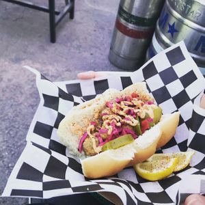 Fried “Fish” Po Boy at Veggie Jackson at Monarch in El Paso