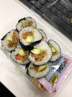 Sunfed “chicken” sushi at St Pierre's Sushi in Auckland