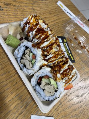 Vegan dragon roll  at St Pierre's Sushi in Auckland