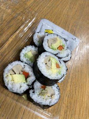 Vegan double avo chkn   at St Pierre's Sushi in Auckland