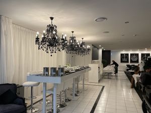 Entry foyer looking in. It’s a small dining room .  at The Regent Room in Rotorua