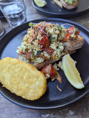 Tofu scramble at Penny Farthing Espresso in Northcote