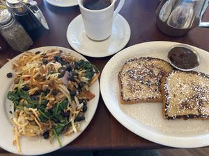 Vegan and GF French toast!   at The Nucleus in Eau Claire