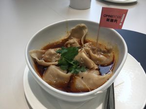 Omni spicy dumplings  at Green Common - Raffles City in Shanghai