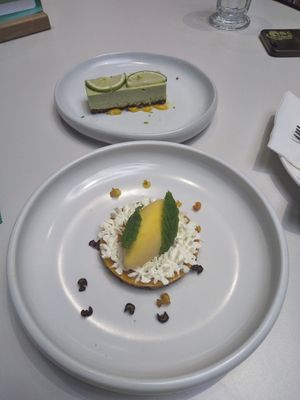 Key lime pie & carrot cake. at Green Common - Raffles City in Shanghai