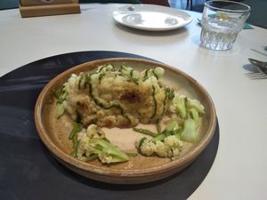 Roast cauliflower with pesto at Green Common - Raffles City in Shanghai