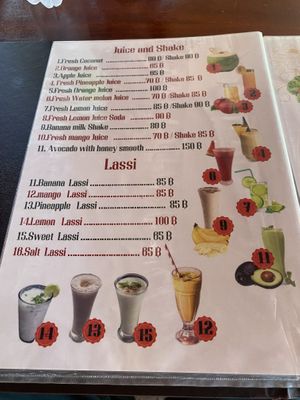 Menu (Feb 2024)  at Babu's Indian Hot in Koh Samui