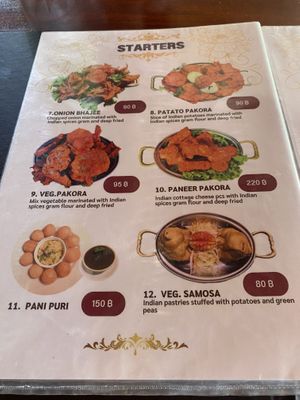 Menu (Feb 2024)  at Babu's Indian Hot in Koh Samui