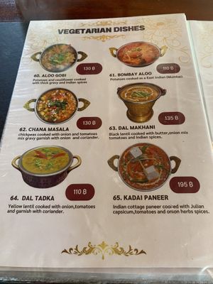 Menu (Feb 2024)  at Babu's Indian Hot in Koh Samui