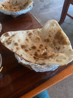Plain naan  at Babu's Indian Hot in Koh Samui