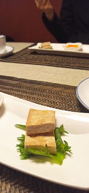 Mini starter, organic tofu at Living Lab in Hangzhou