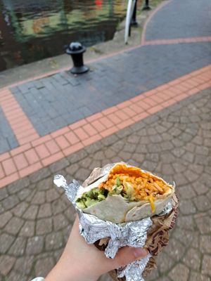 Vegan vegetable burrito at Tortilla - Stephenson Place in Birmingham