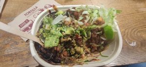 Naked burrito at Tortilla - Canary Wharf in East London