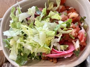 Burrito salad   at Tortilla in Cambridge