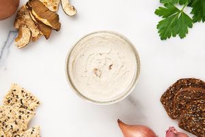 Truffle & Porcini - Vegan Spread
Dairy-free, Gluten-free, Soy-free, GMO-free, Oil-free at Vegan Stokes Cheese in Markham