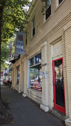 Right on Wilson Blvd at Galaxy Hut in Arlington