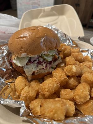 Chicken sandwich  at Galaxy Hut in Arlington