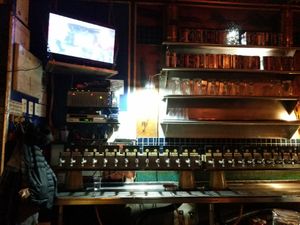 The bar at Galaxy Hut in Arlington