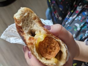 Vegan Bagel Dog at Balsam Bagels in Rochester