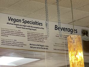 Sign  at Balsam Bagels in Rochester