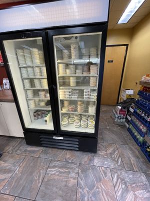 Vegan cream cheese and hummus  at Balsam Bagels in Rochester