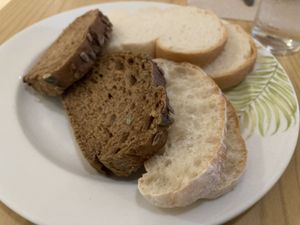 Selection of vegan bread (not on buffet so request from staff)  at Khaolak Merlin Resort in Khao Lak