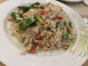 Egg free fried rice  at Khaolak Merlin Resort in Khao Lak