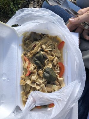 Vegan Geschnetzeltes  at Lal's Restaurant and Biergarten in Muggensturm