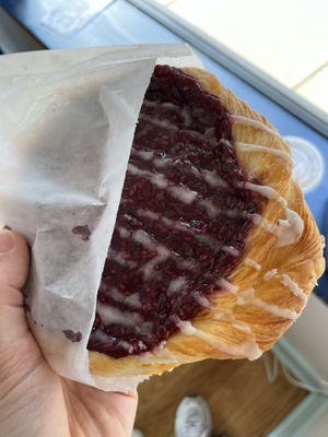 Raspberry Danish  at Allegro Bakery in Pittsburgh