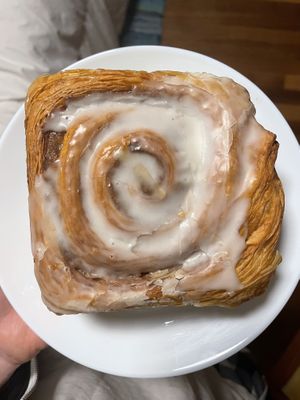 Cinnamon roll  at Allegro Bakery in Pittsburgh