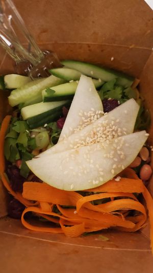 Sichuan noodles at Cai's Dim Sum Catering in Brattleboro