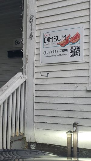 outside at Cai's Dim Sum Catering in Brattleboro