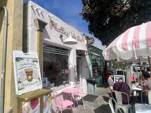 (Upper) Voltaire St. next door to Don Tommy’s Mexican Food.   at Phatties Bake Shop in San Diego