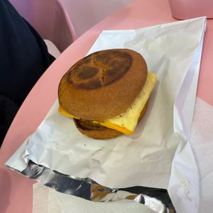 breakfast sandwich   at Phatties Bake Shop in San Diego