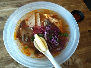 Bun bo hue special - vegan and gluten free at Vego Delish in Perth
