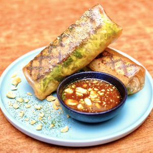 Rice paper  rolls  at Vego Delish in Perth