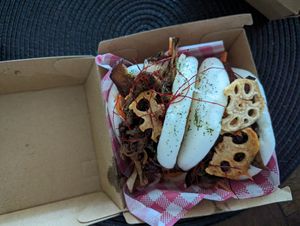 Mixed mush bao buns at Vego Delish in Perth