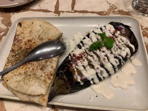 Eggplant Old School Baba Ganoush at Lillah Middle Eastern in Lane Cove