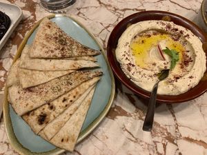 suuuuch good pita bread at Lillah Middle Eastern in Lane Cove