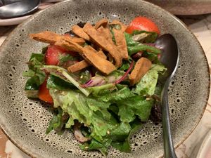 Fattoush salad at Lillah Middle Eastern in Lane Cove