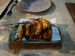 Corn ribs - very salty at Monster Kitchen and Bar in Canberra