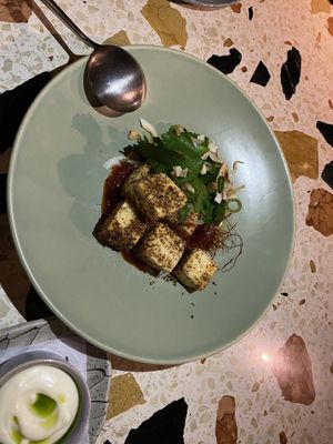 Crispy tofu  at Monster Kitchen and Bar in Canberra