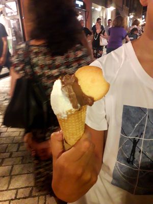 Gianduia vegan! Sembra cioccolato al latte 🤩 at Puro & Bio in Ravenna