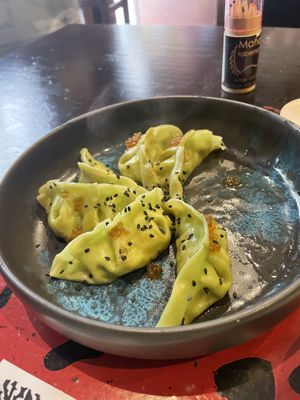 Gyozas veganas  at Mahara in A Coruna