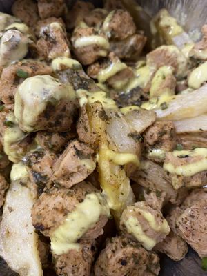 Raxo con patatas vegano   at Mahara in A Coruna