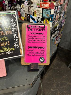 vegan daily specials at Mahara in A Coruna