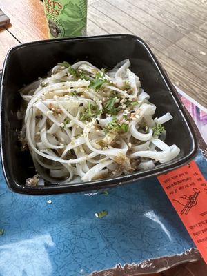 Sesame noodles   at Rhumb Lines in St John
